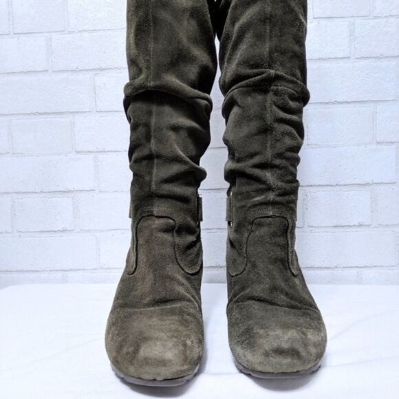 EARTHIES Raphaelle Suede Over the Knee Boots 7.5 - Picture 2 of 9